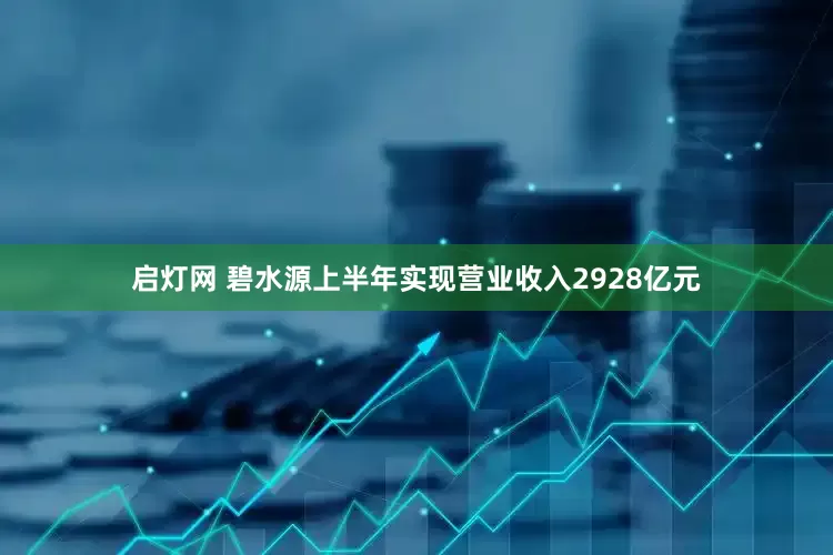 启灯网 碧水源上半年实现营业收入2928亿元