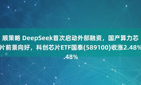 顺策略 DeepSeek首次启动外部融资，国产算力芯片前景向好，科创芯片ETF国泰(589100)收涨2.48%
